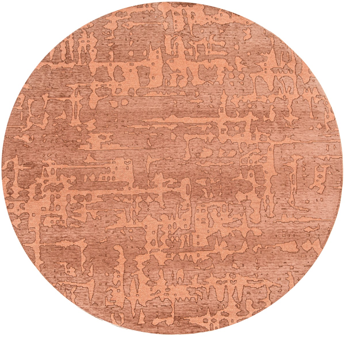 Za Copper Round Rug