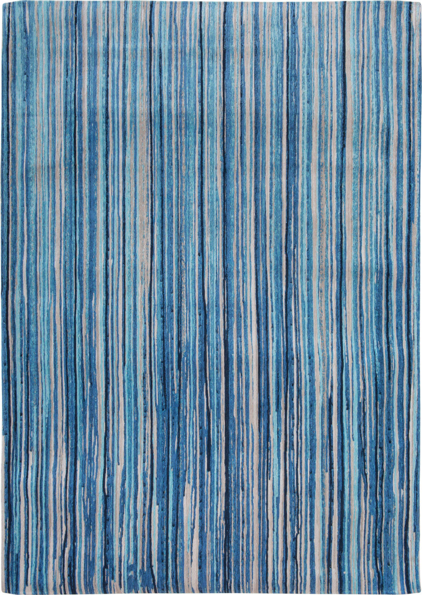 Blue Stripes Premium Rug | Size: 4' 7