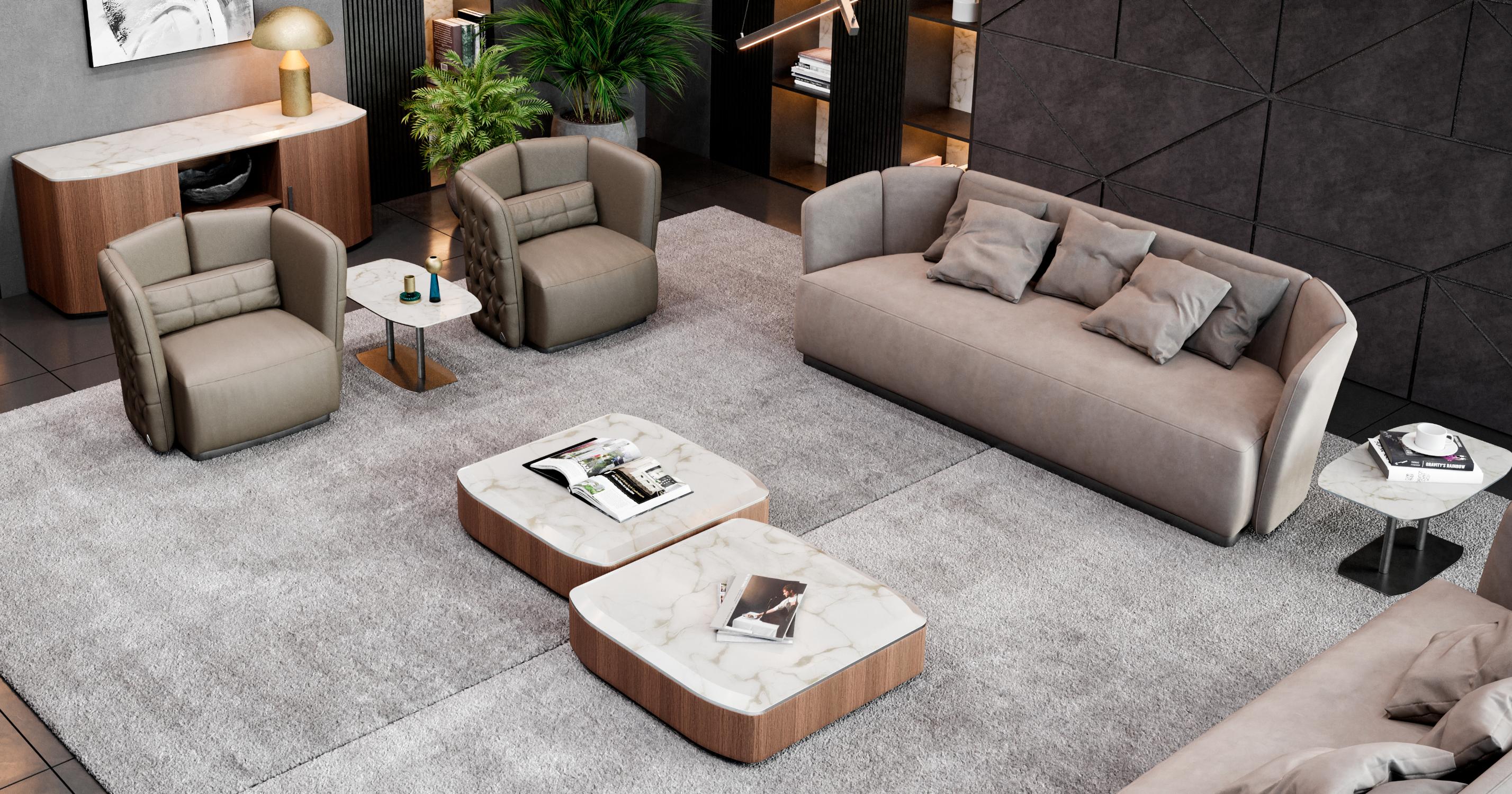 Donald Marble Coffee Table