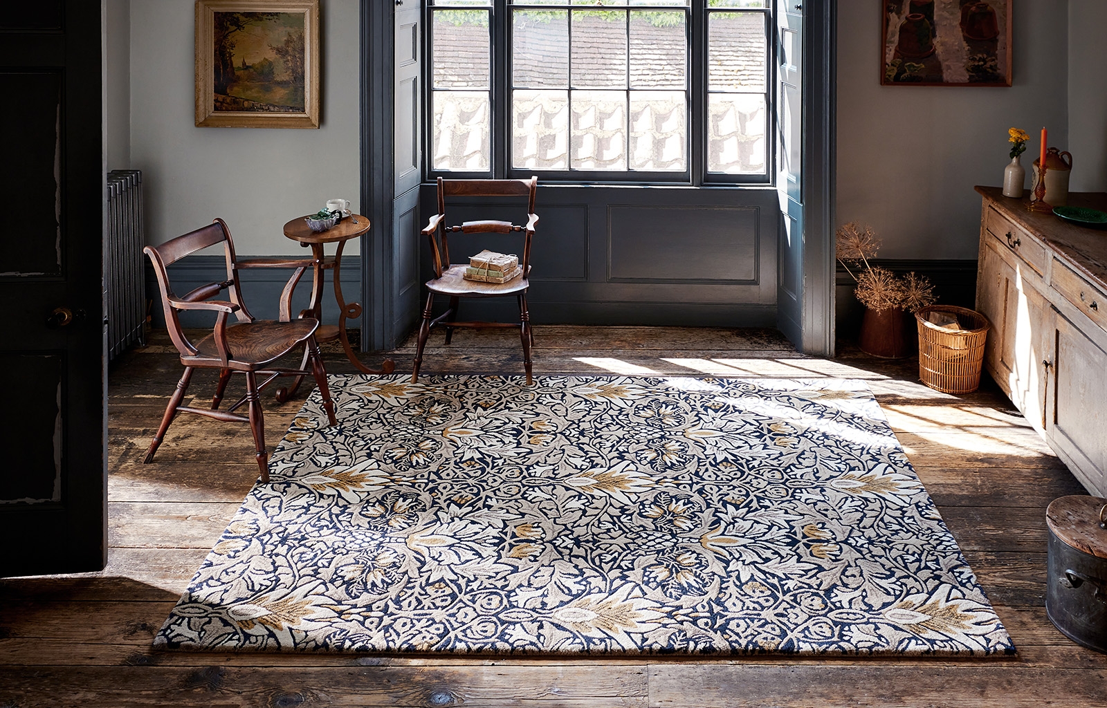 Designer Indigo Handtufted Rug