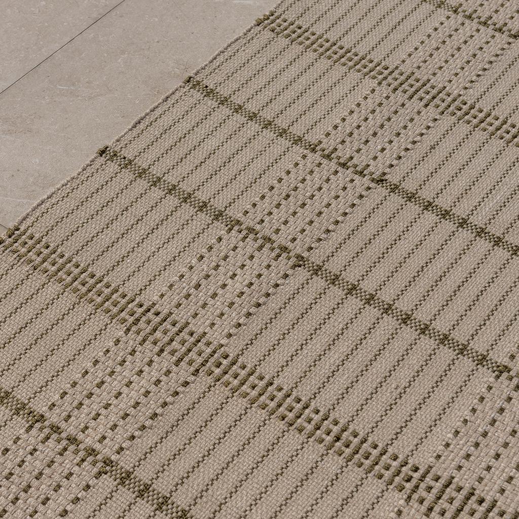 Olive Stitch Outdoor Rug