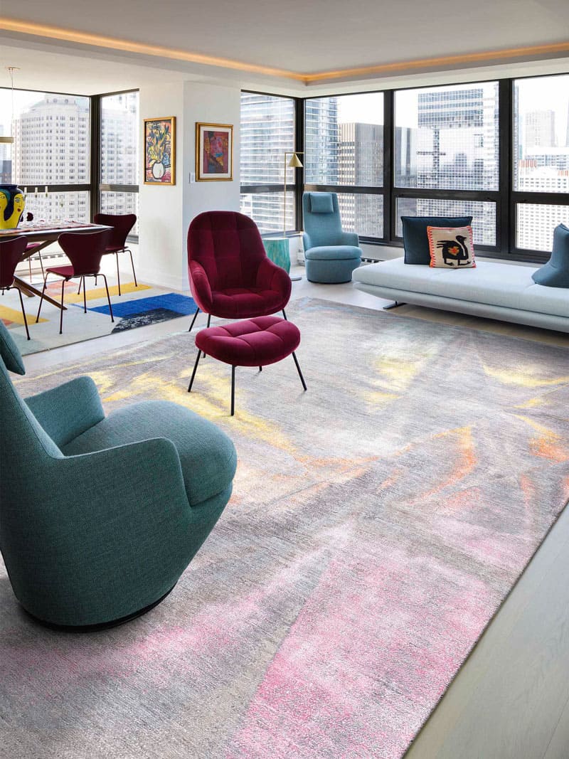 Pastel Sun Exquisite Handmade Rug