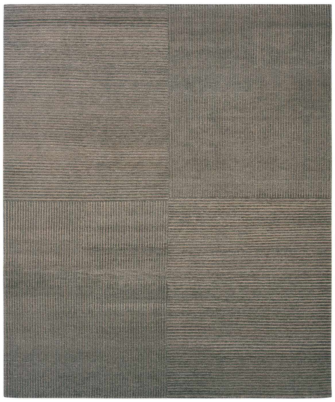 Hand-Knotted Brown Rug