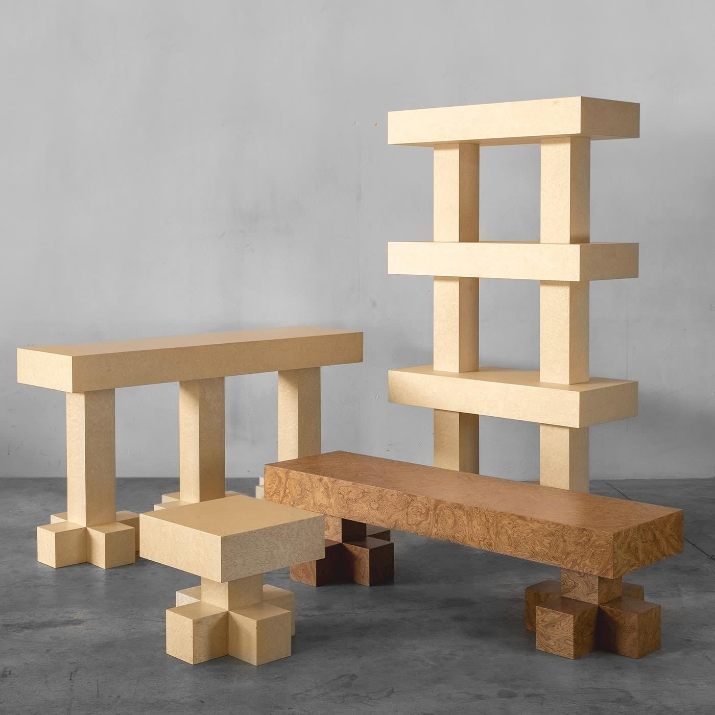 Minimalist Wooden Bench