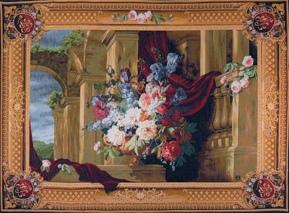 Floral Architecture Tapestry