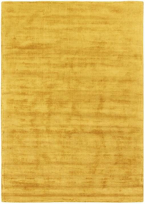 Plain Yellow Indian Hand-Loom Rug