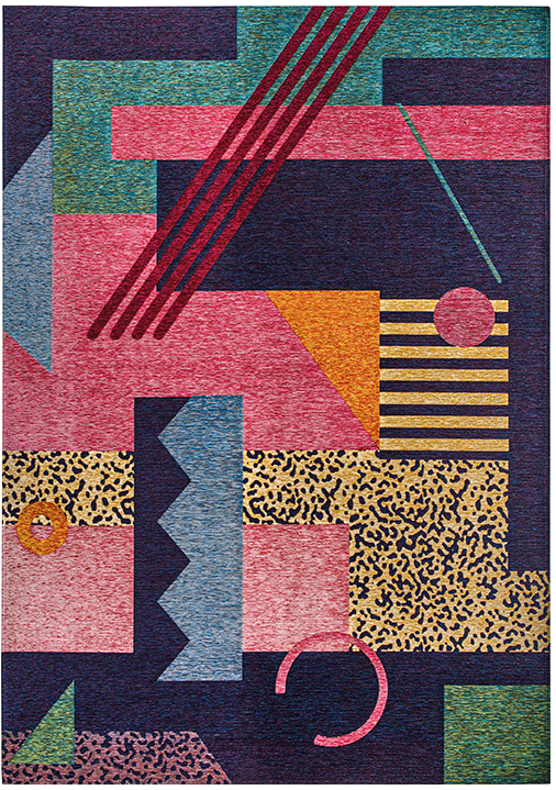 Modern Abstract Multi Rug ☞ Size: 160 x 235 cm
