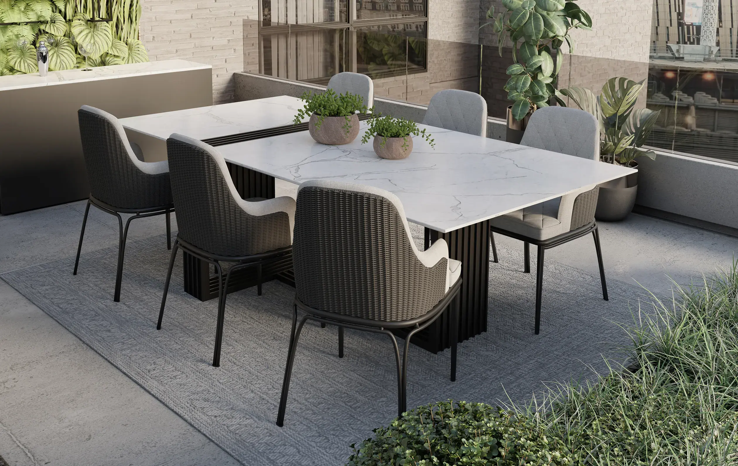 Whirlwind Outdoor Dining Table - 3