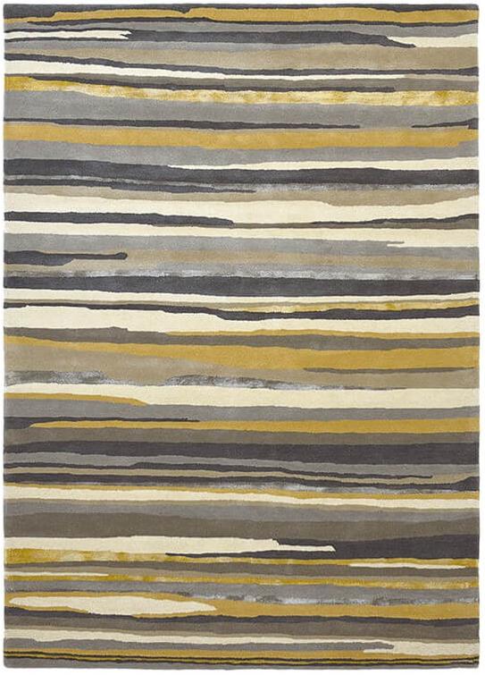 Wool / Viscose Striped Rug