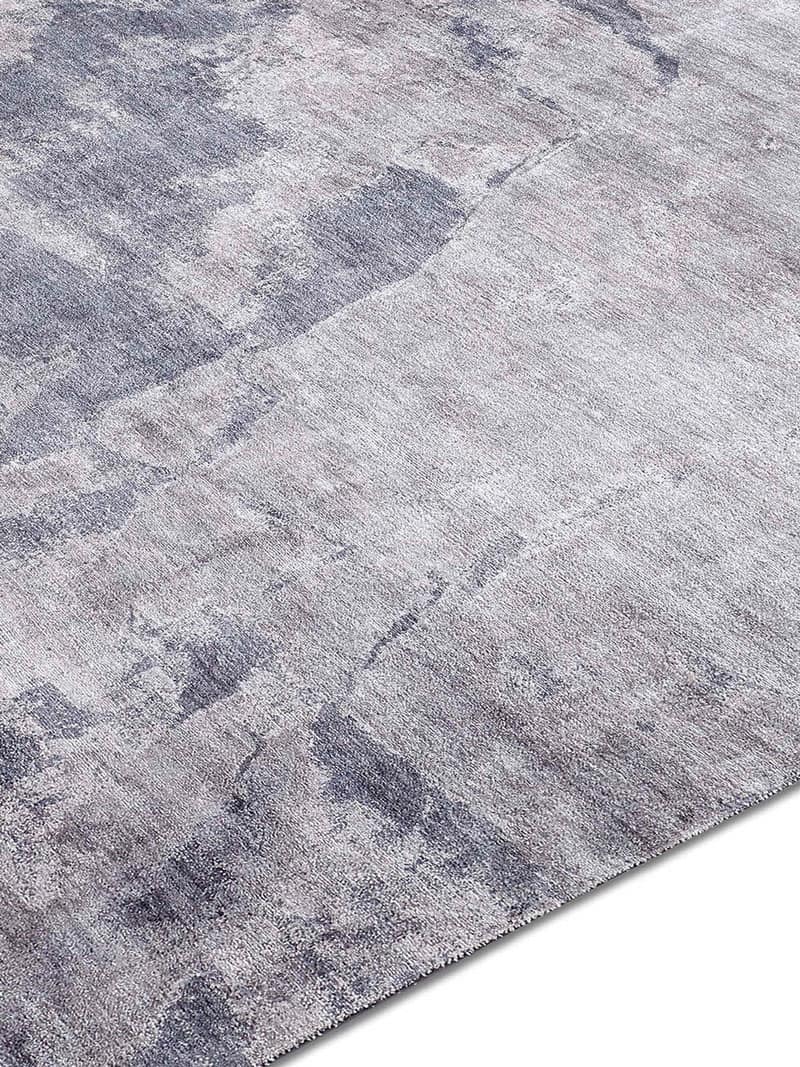 Silver Hand Knotted Rug