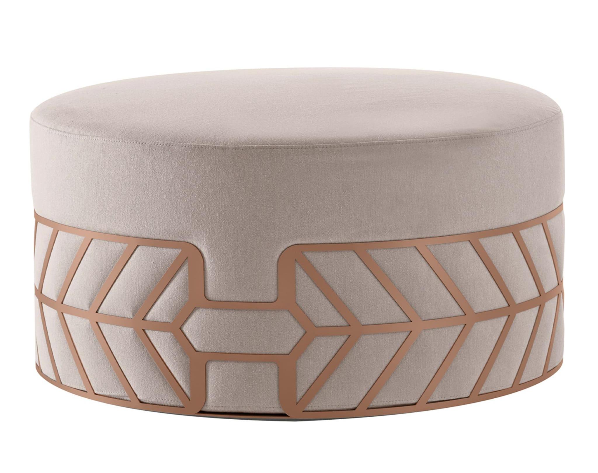 Belte Modern Beige Pouf