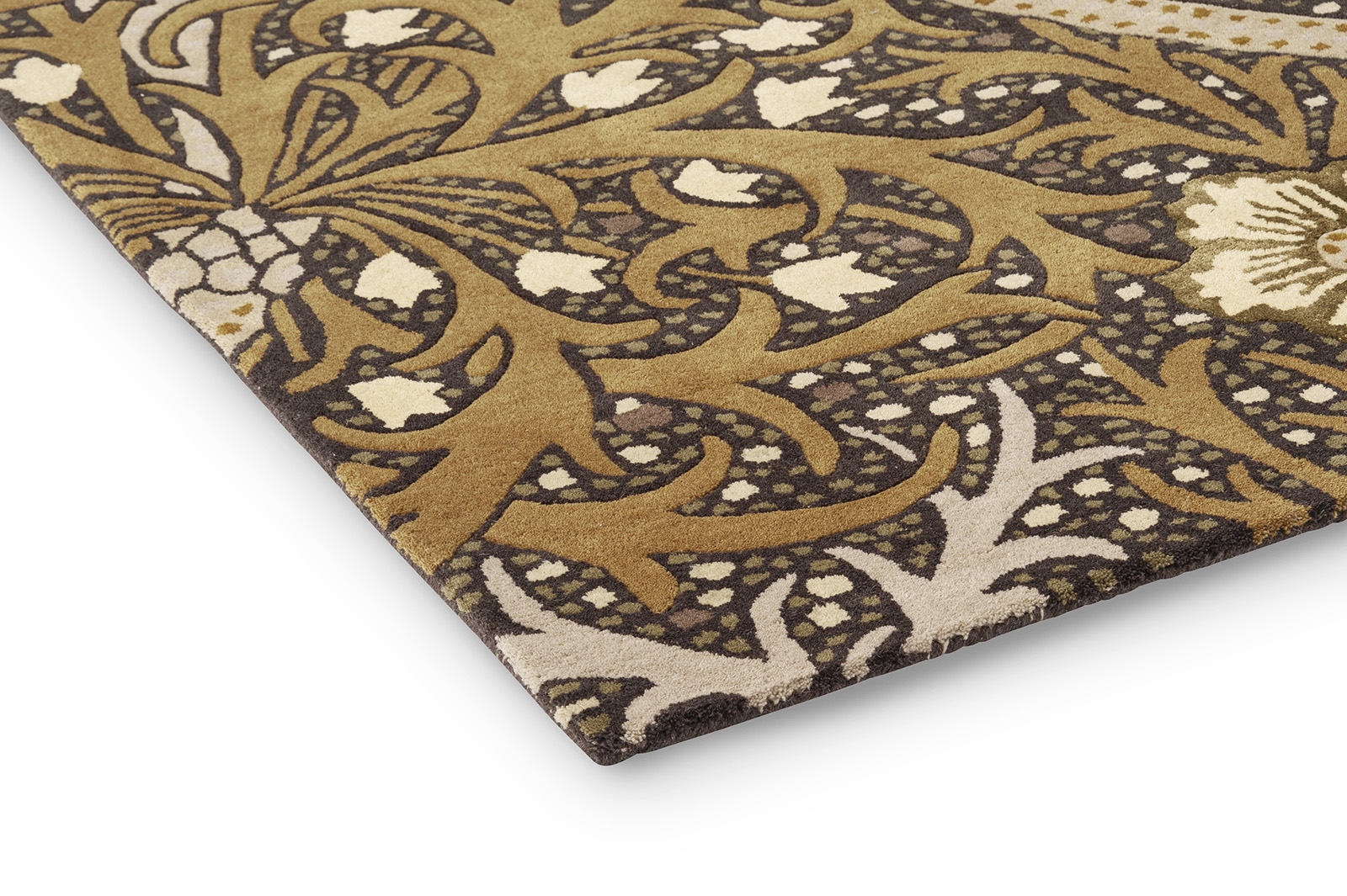 Seaweed Designer Yellow Handtufted Rug