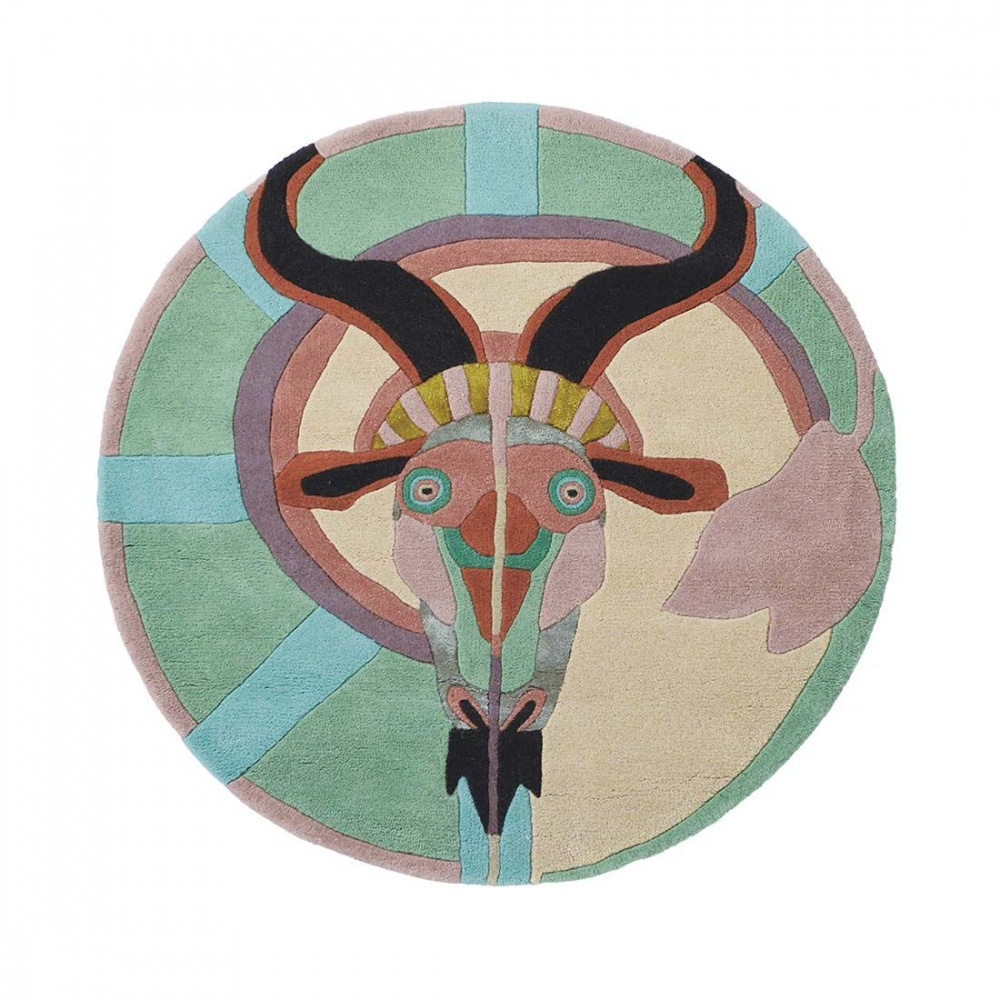 Zodiac Capricorn Circle Rug