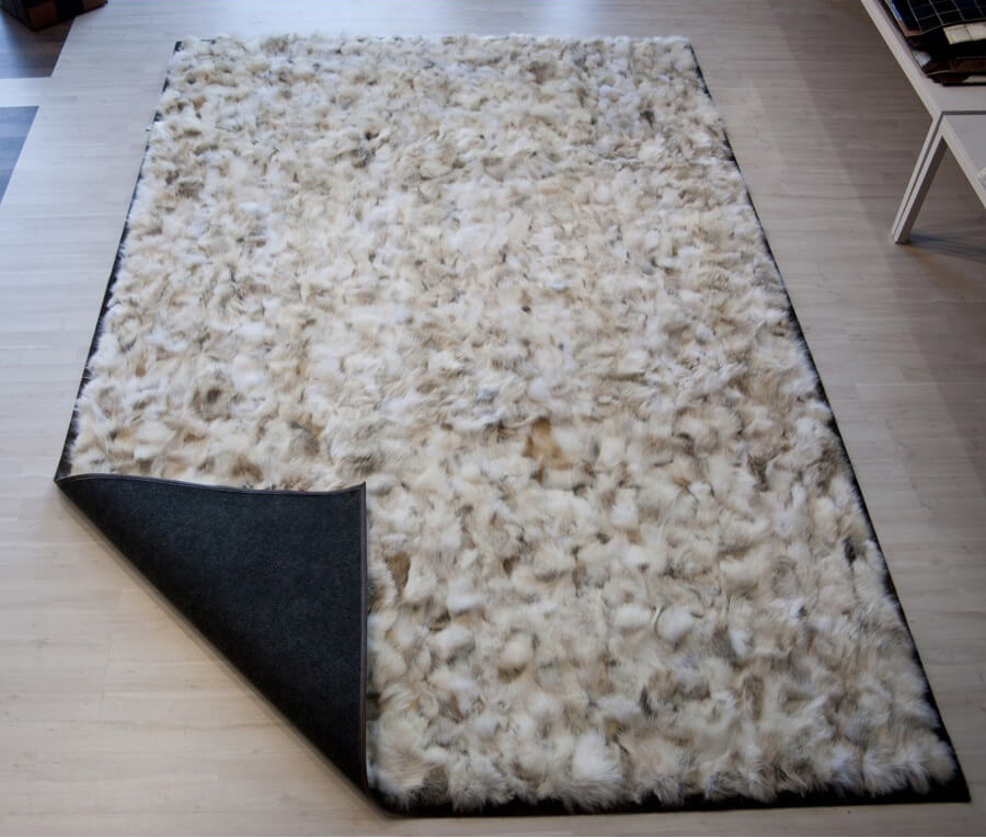 Wolf Real Fur Rug ☞ Size: 350 x 450 cm