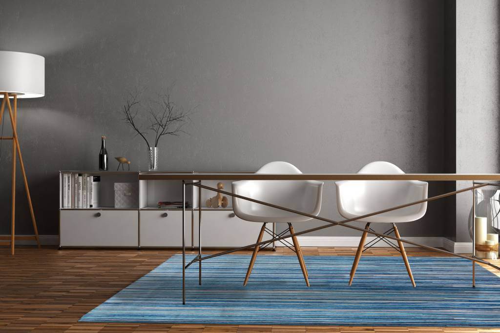 Blue Stripes Premium Rug | Size: 4' 7