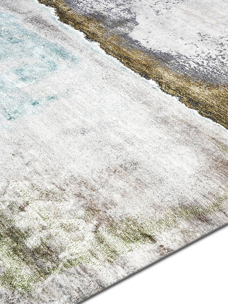 Green Rust Luxury Handmade Rug