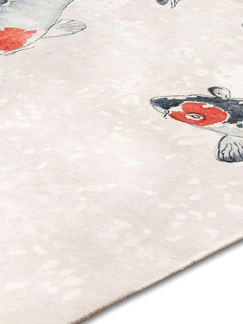 Fish Sand Hand Knotted Rug