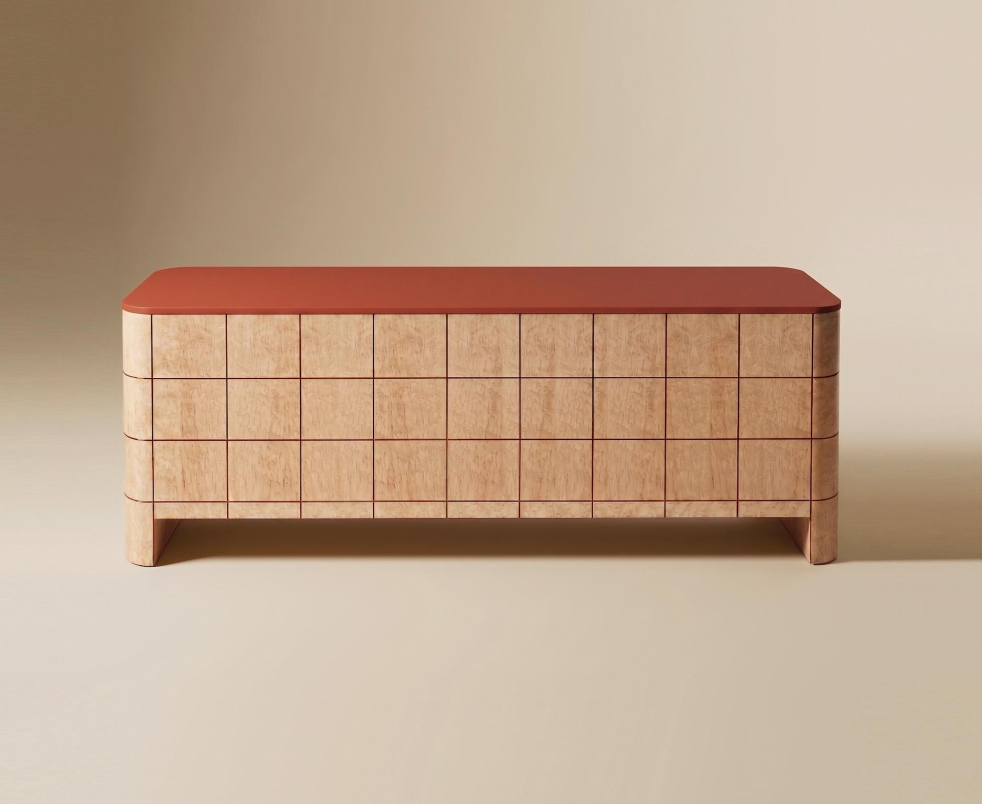 Soft Cage Oak Sideboard