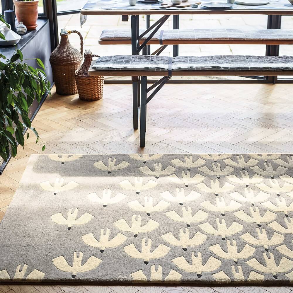 Birds Wool Handwoven Rug