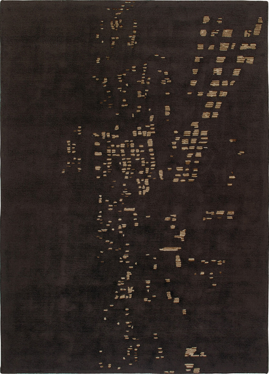 Unique Choco Brown Sitap Rug