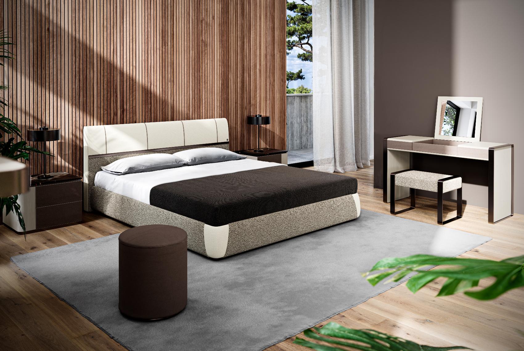 Dorian Bed with Headboard
