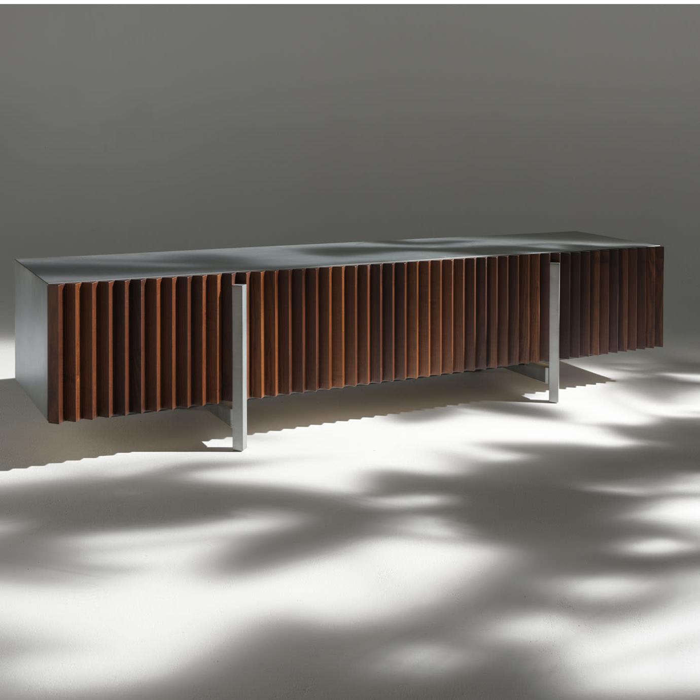 Ash Wood Brown TV Sideboard