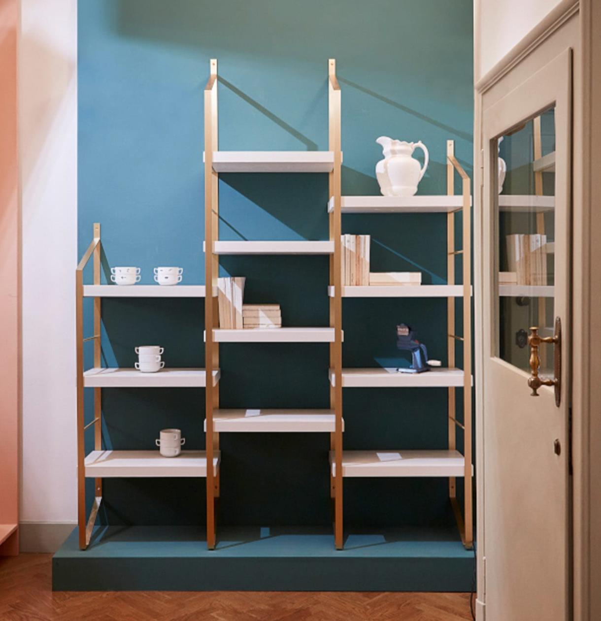 Tiered Wooden Bookcase