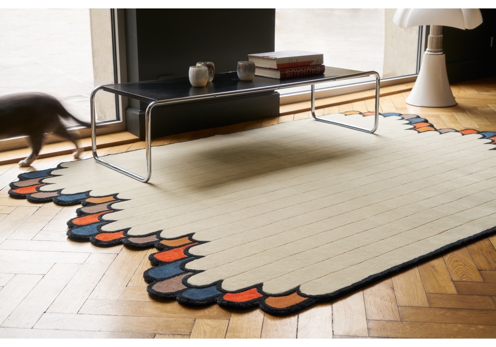 Rainbow Wool / Viscose Hand-Knotted Rug
