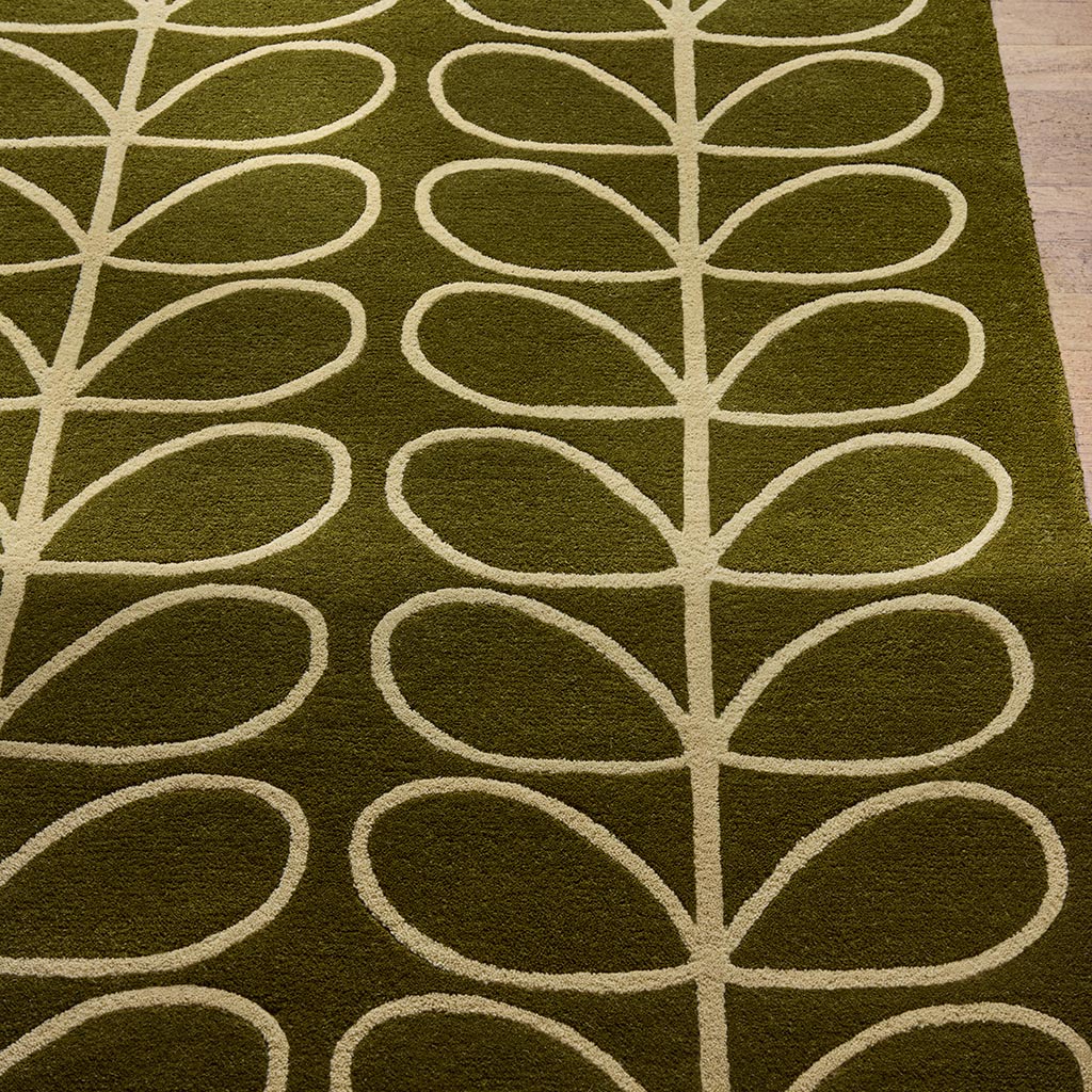 Linear Stem Olive Rug | Size: 3' 11