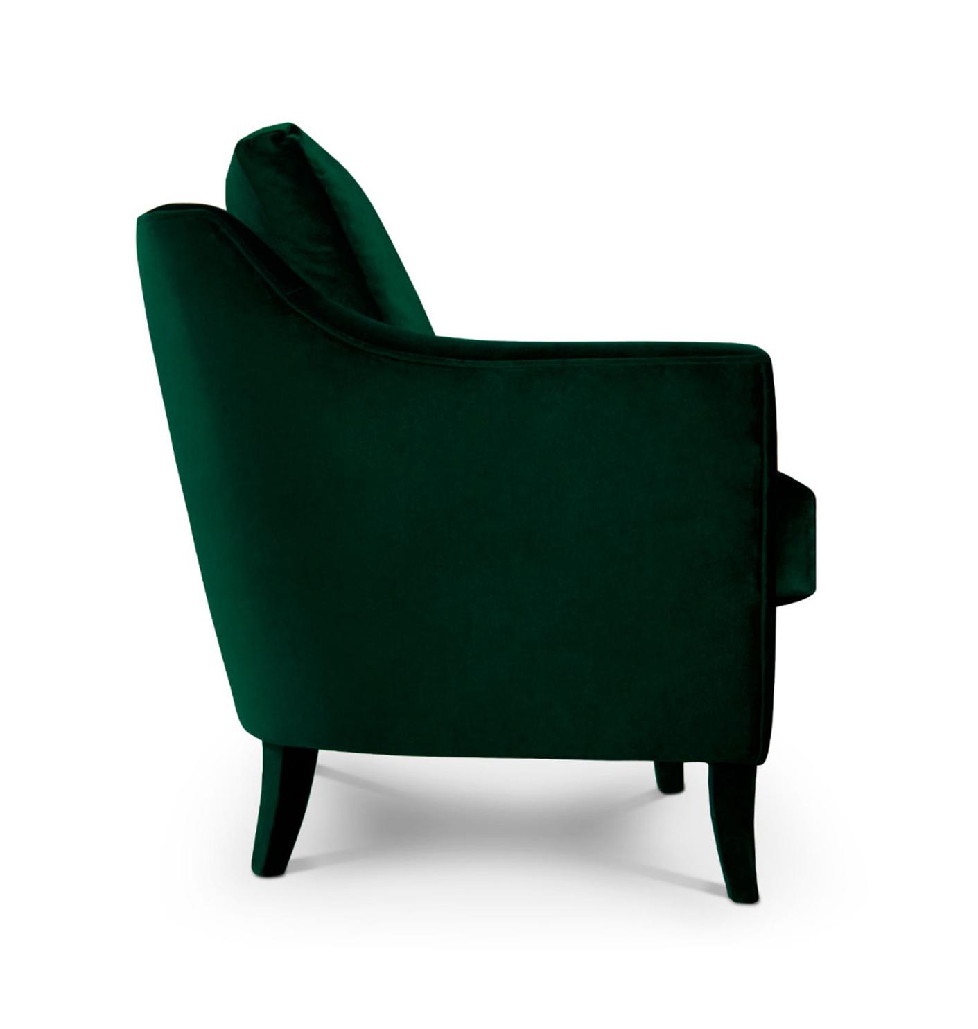 Plush Velvet Armchair