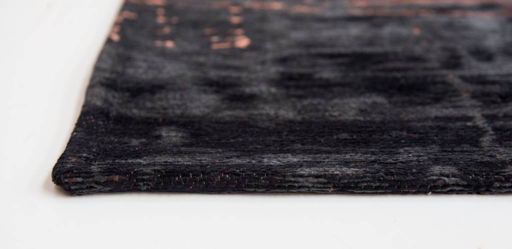 Abstract Flatwoven Black & Orange Rug