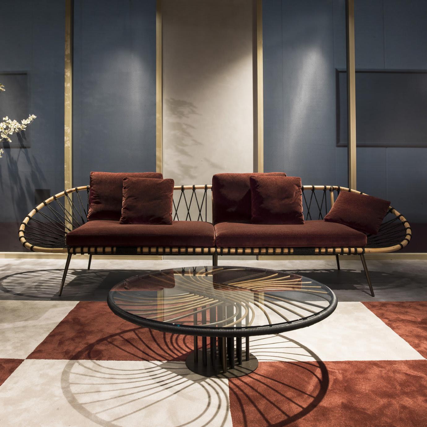 Sunrise Glass Top Coffee Table