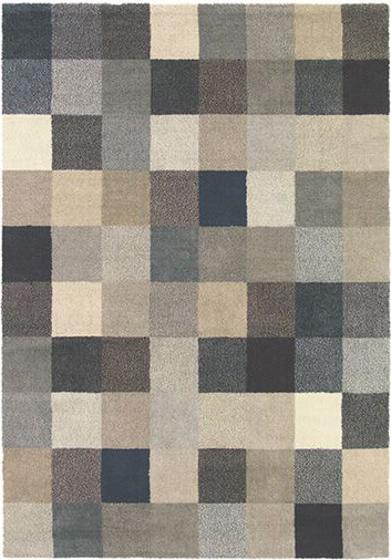 Geometric Pattern Rug Fusion Patch Grey ☞ Size: 160 x 230 cm