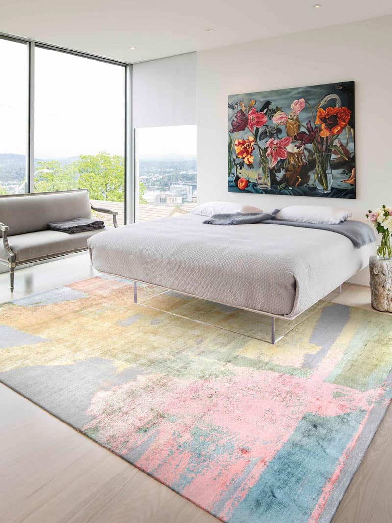 Pastel Sun Luxury Handmade Rug