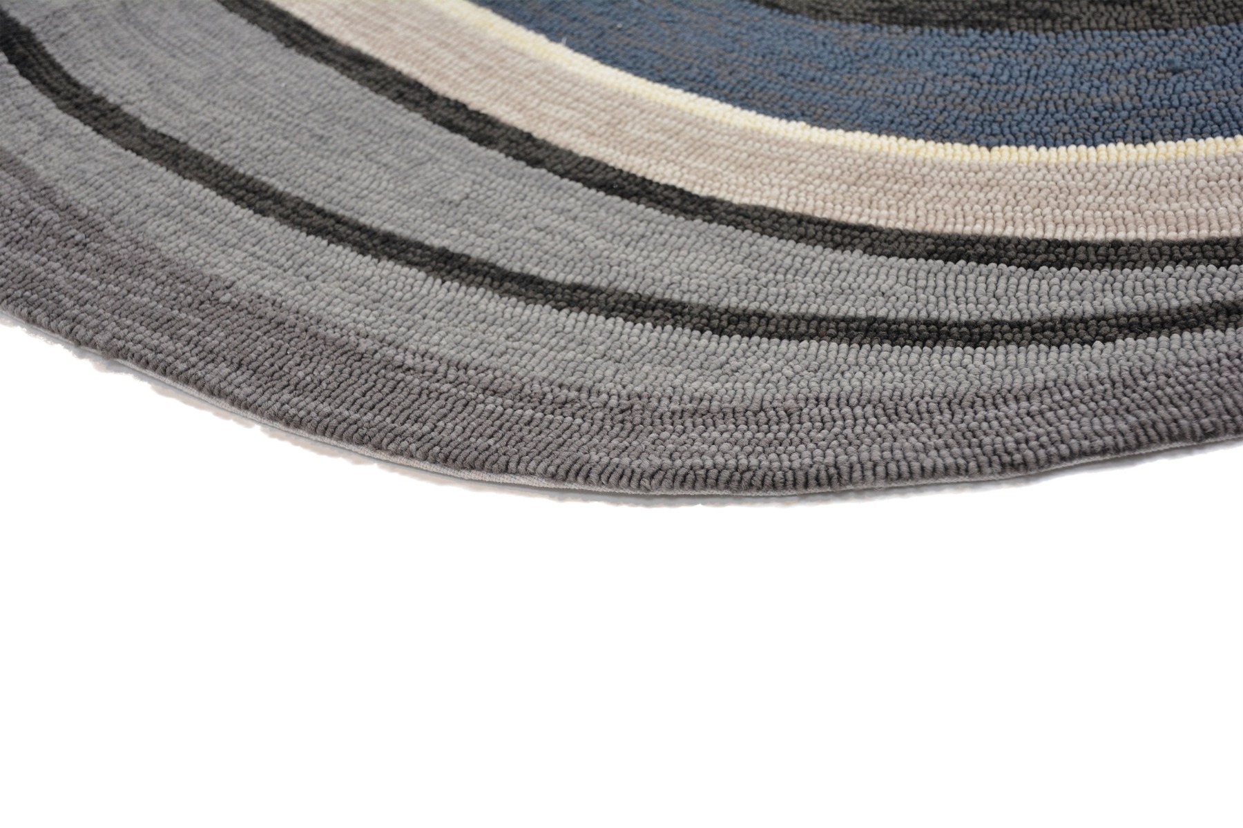 Grey Outdoor Oval Rug