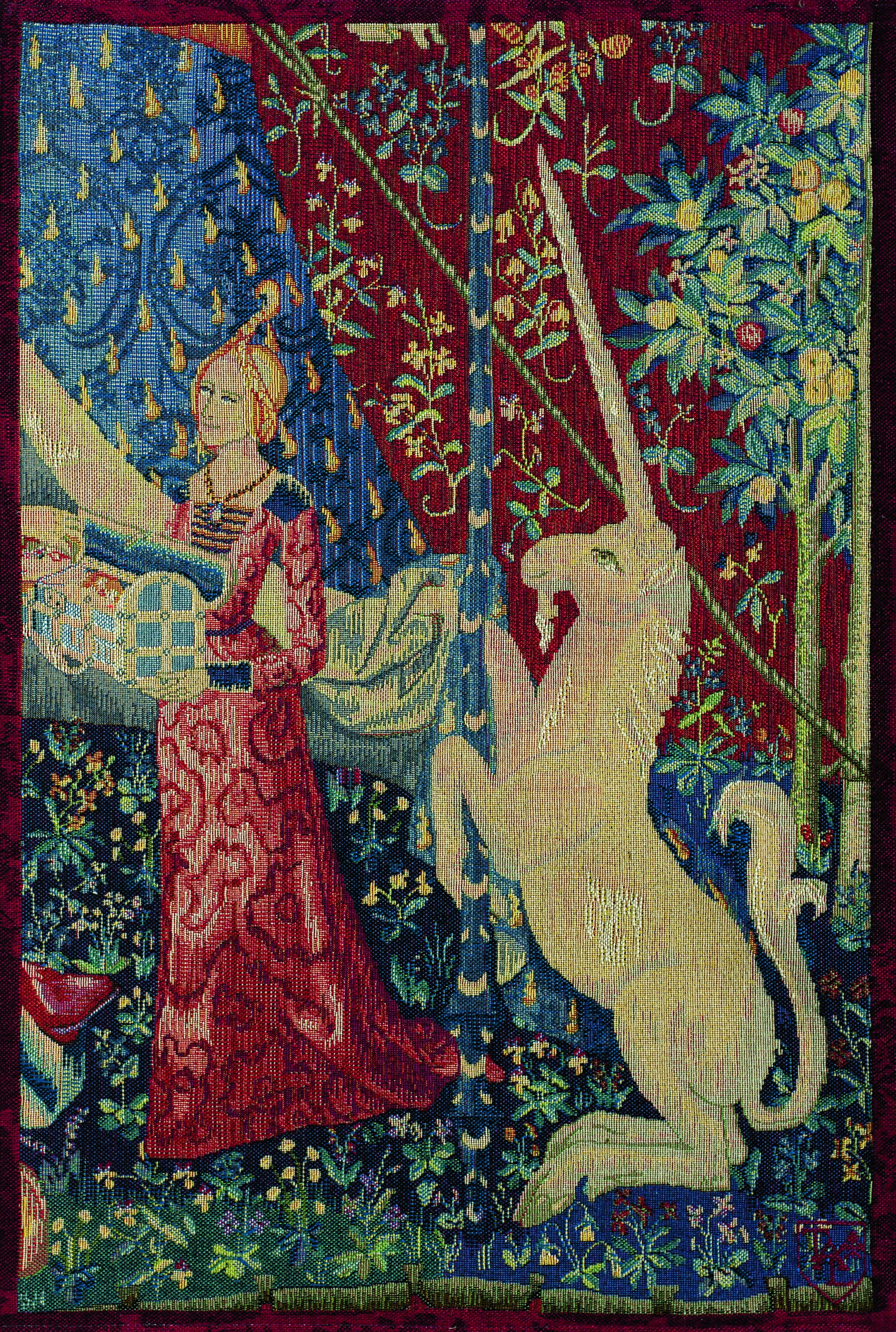 Girl in the Box Art Tapestry