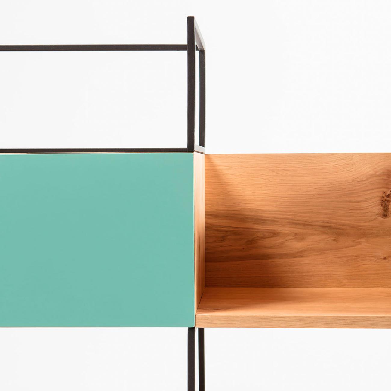 Open Wooden Bookcase