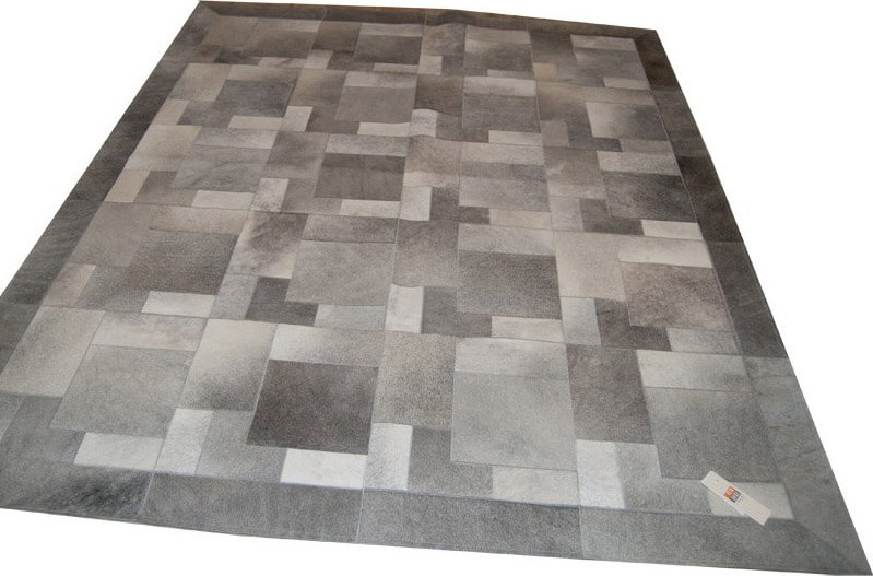 Pazl Cowhide Grey Rug