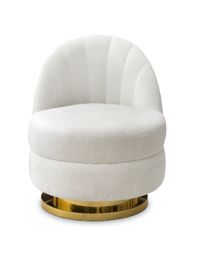 Galen White Single Sofa