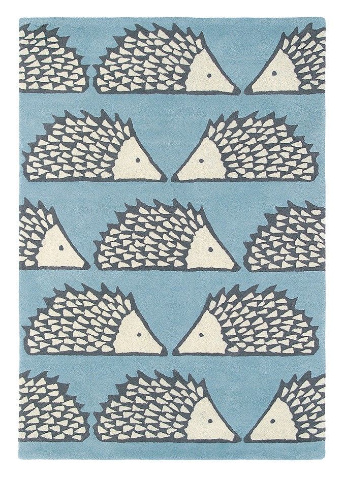 Small Hedgehog Handtufted Wool Rug ☞ Size: 4' x 6' (120 x 180 cm)