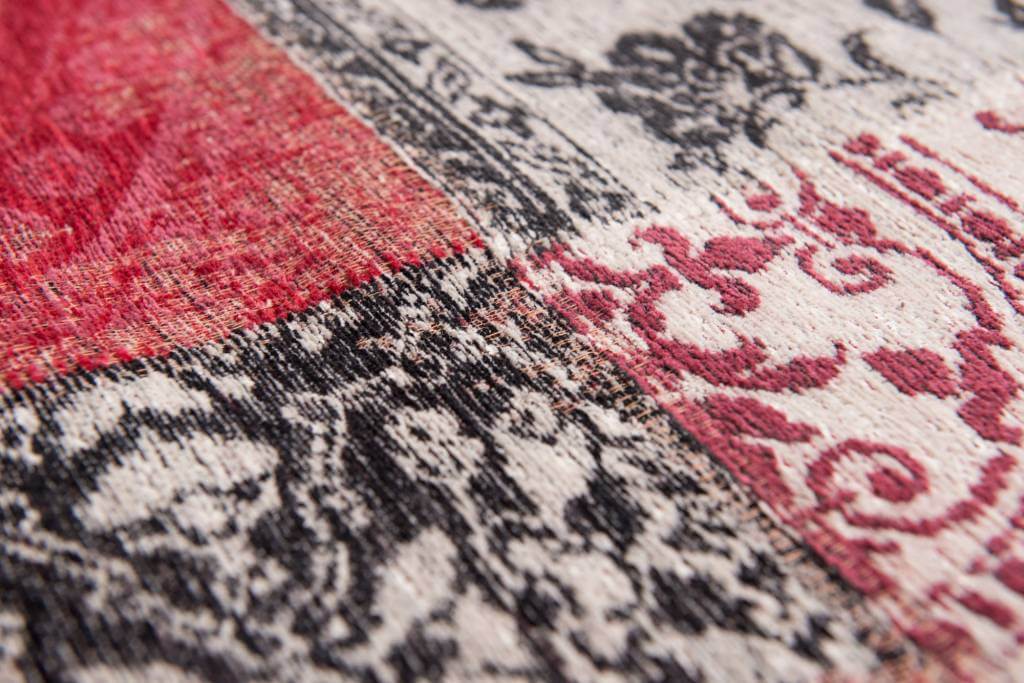 Patchwork Red Multi Flatwoven Rug