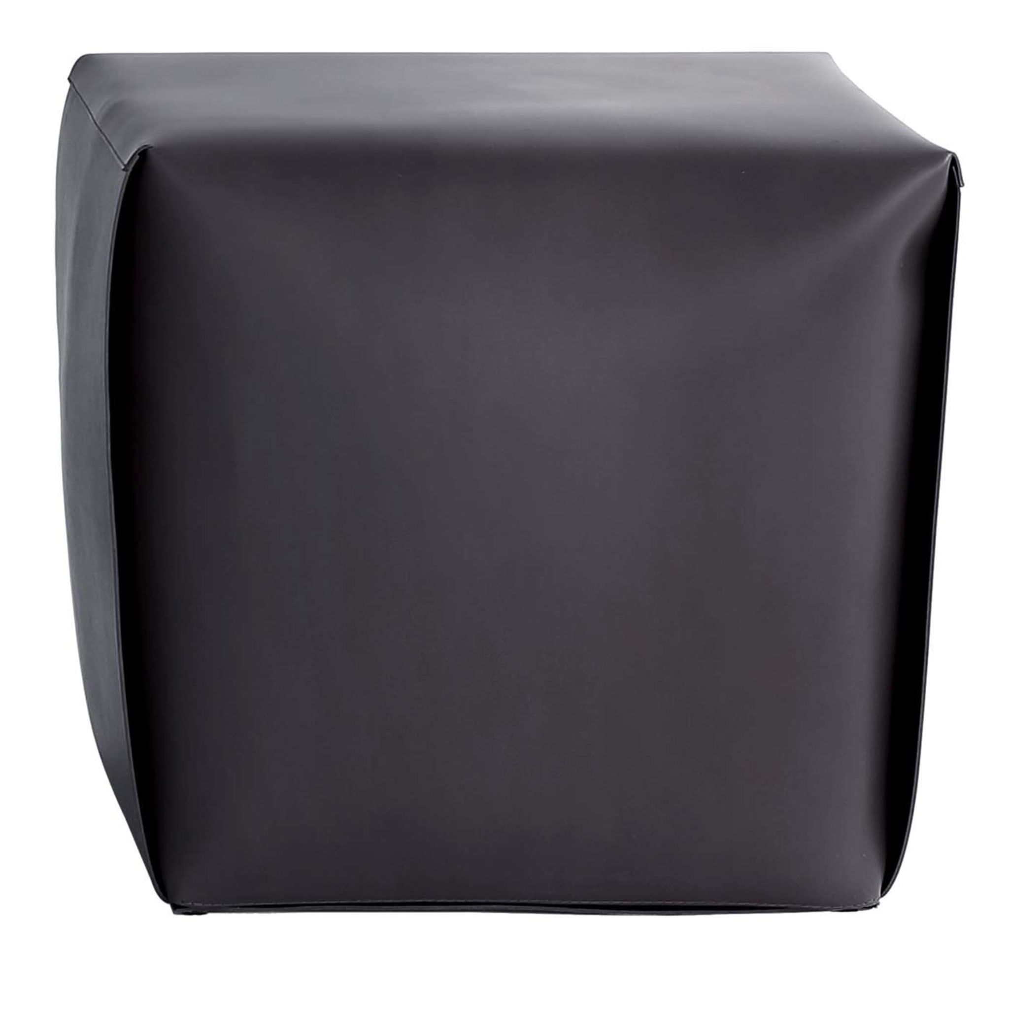 Tall Bao Leather Ottoman