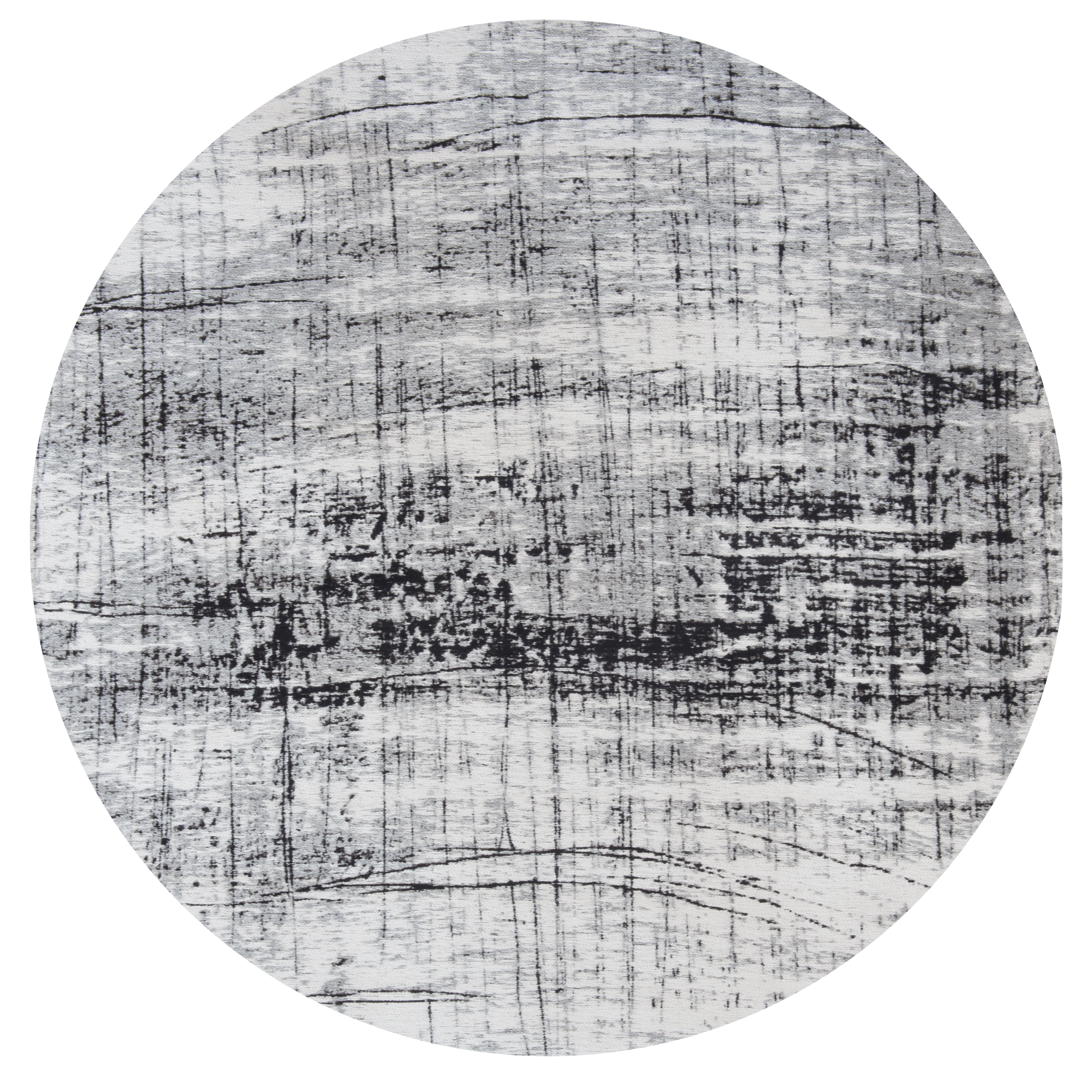 Black & White Round Rug | Size: Round 8' (Ø 240 cm)