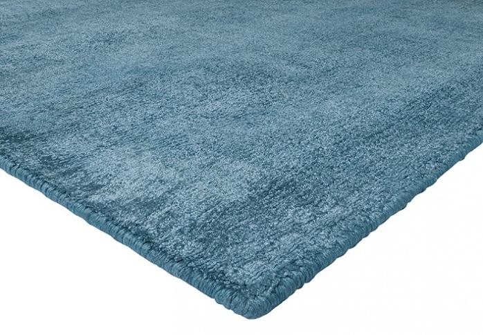 Soft Blue Handloom Rug ☞ Size: 4' 7" x 6' 7" (140 x 200 cm)
