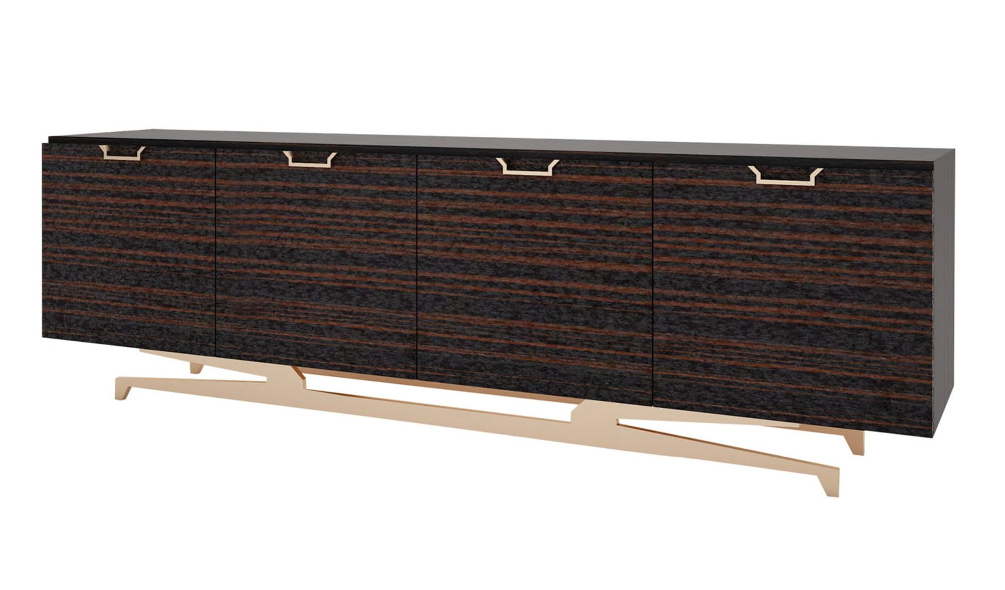 Wall Street Italian Sideboard | Finishing: Glossy Veneer | Dimensions: W 187 x D 53 x H 78 cm