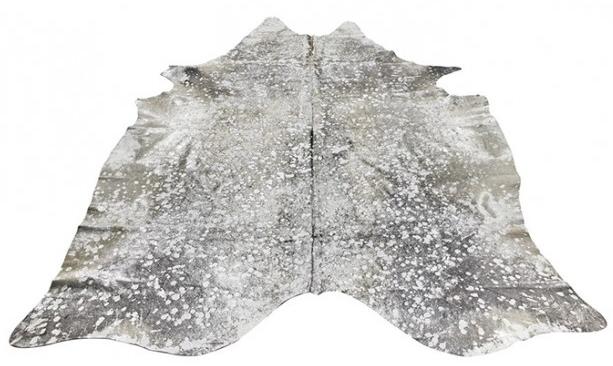 Grey / Silver Luxury Cowhide | Size: 6' 3