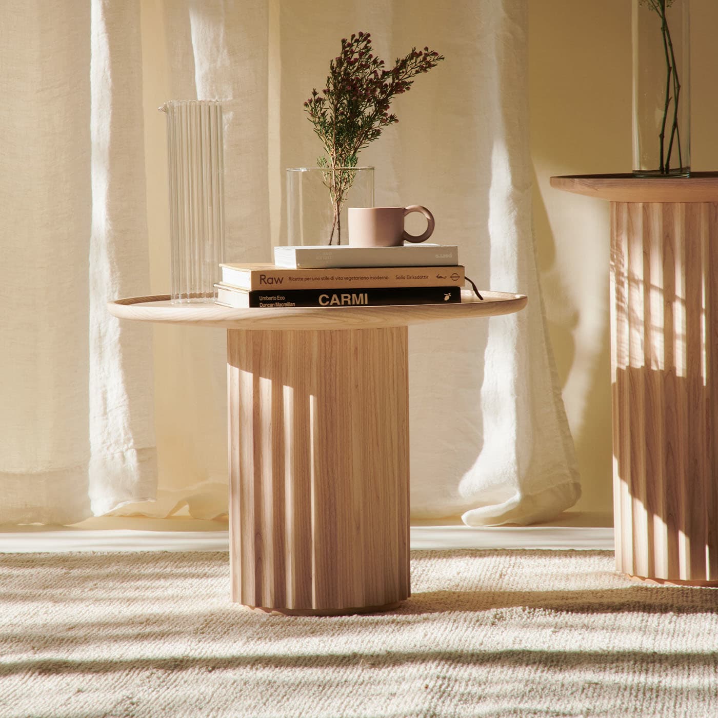 Capitello Natural Side Table