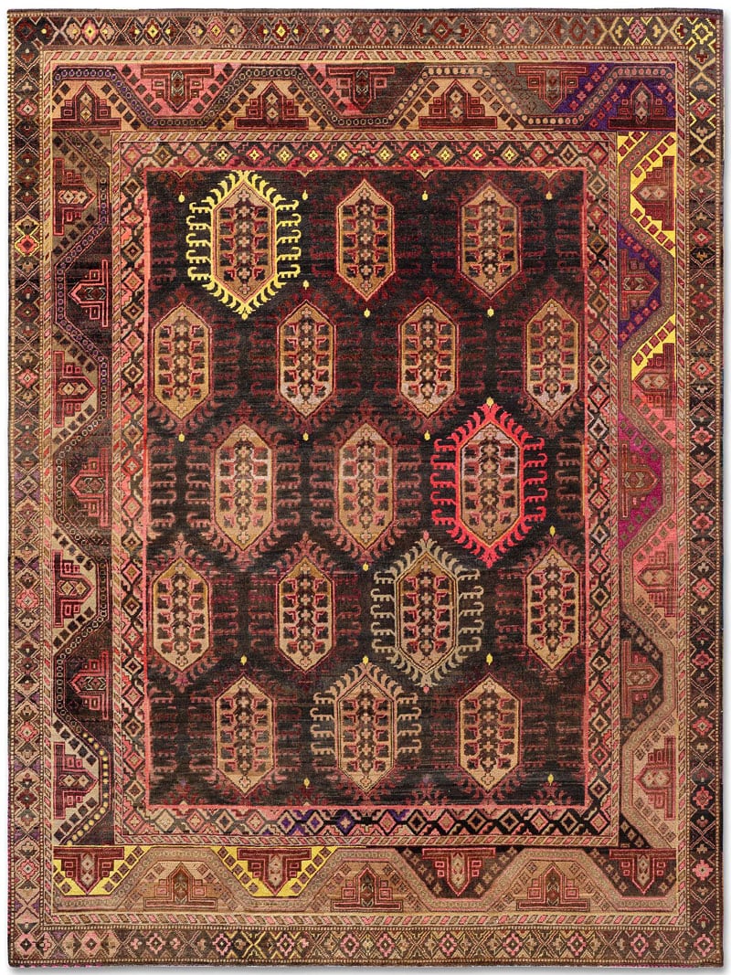 Original Natural Black Hand Woven Rug