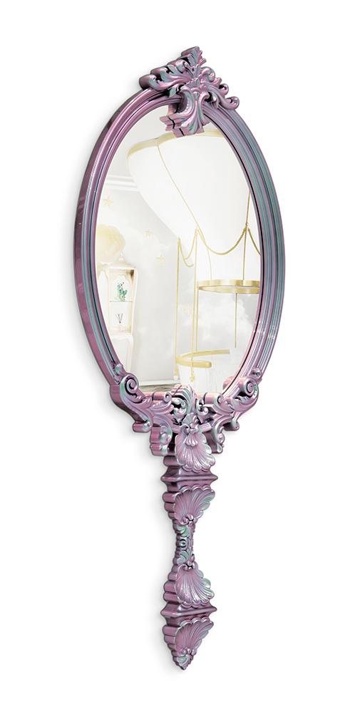 Mystic Chameleon Pink Wall Mirror