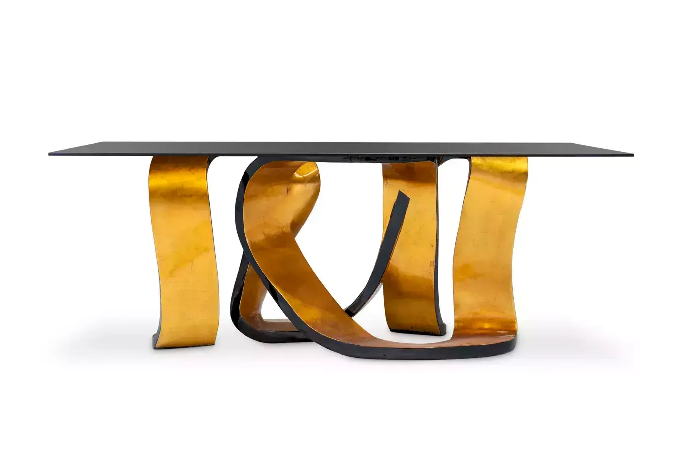 Ribbon Gold Leaf Dining Table